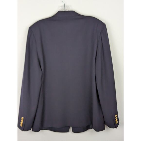 Austin Reed Wmns Blazer Sz 14 90's Vtge Dark Navy See photos condition notblack - Picture 9 of 12